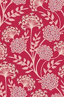DANUBE Cottage Floral - Magenta Red - Small tapet