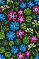 Floriography Floral Botanical Green Small tapete