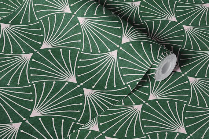 Libby (green)wallpaper roll