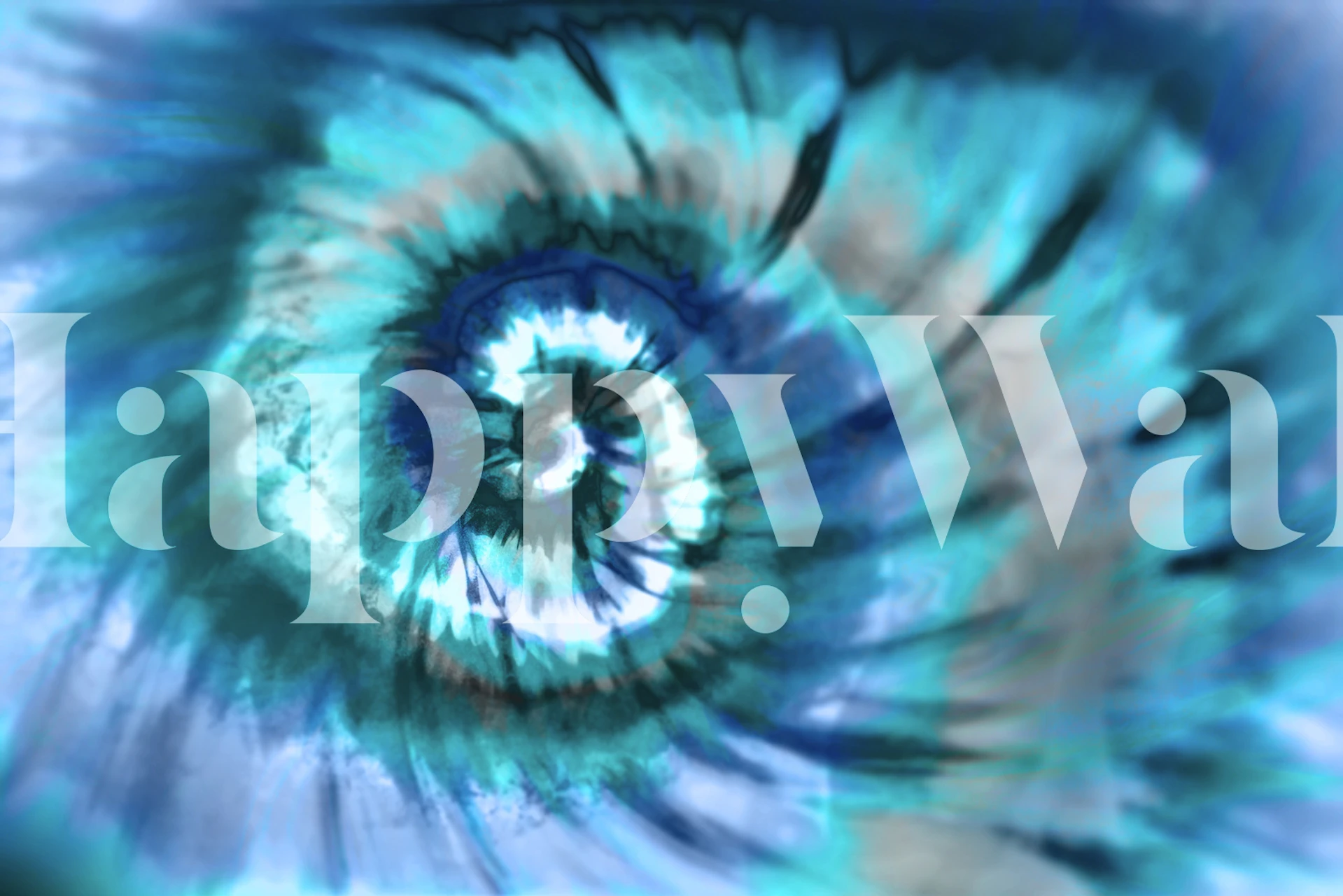 Peaceful spring water wallpaper in a room