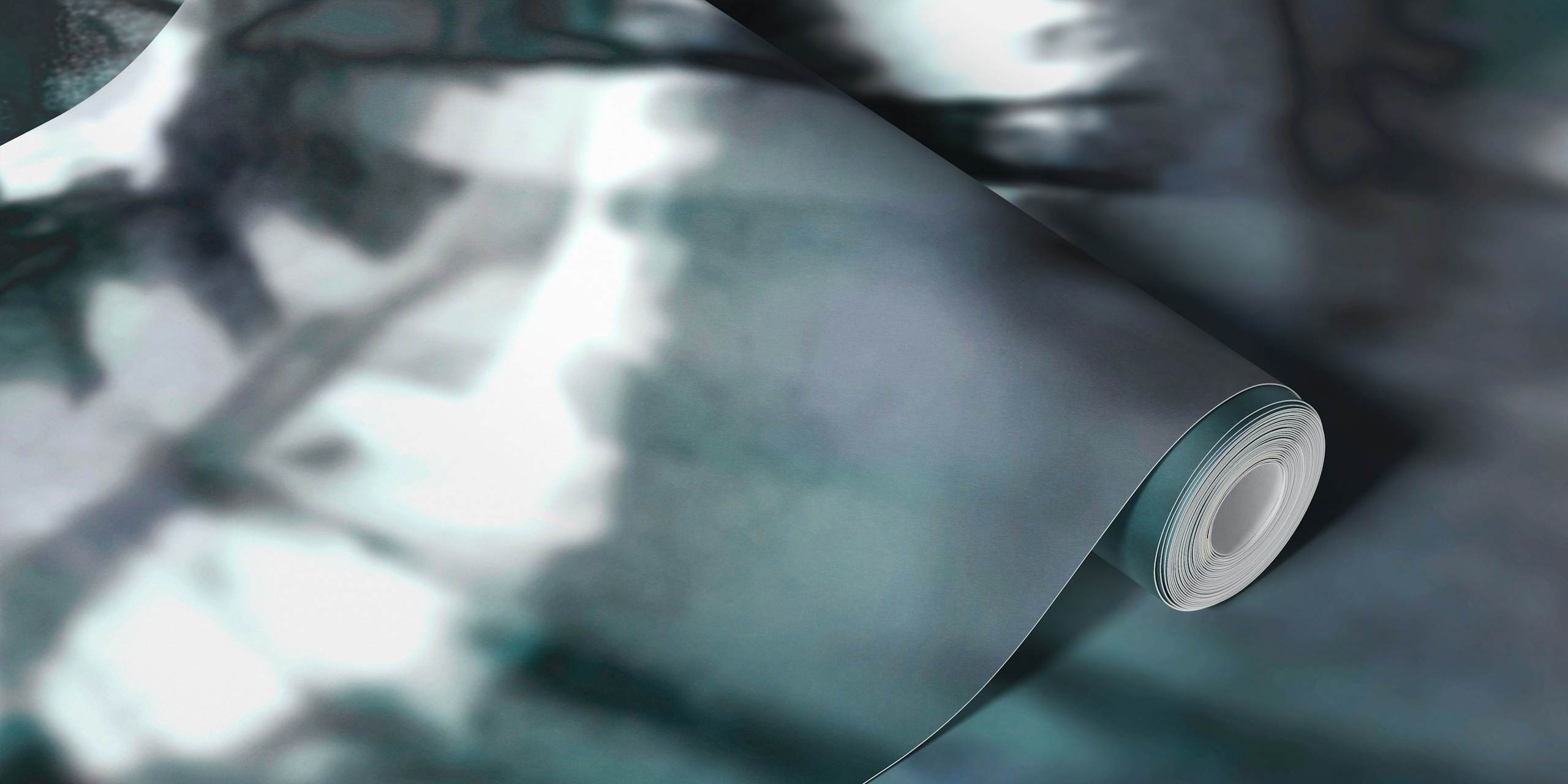 Fotomural vinílico de parede abstrato em aquarela pastel estilo boho com efeito gradiente calmante