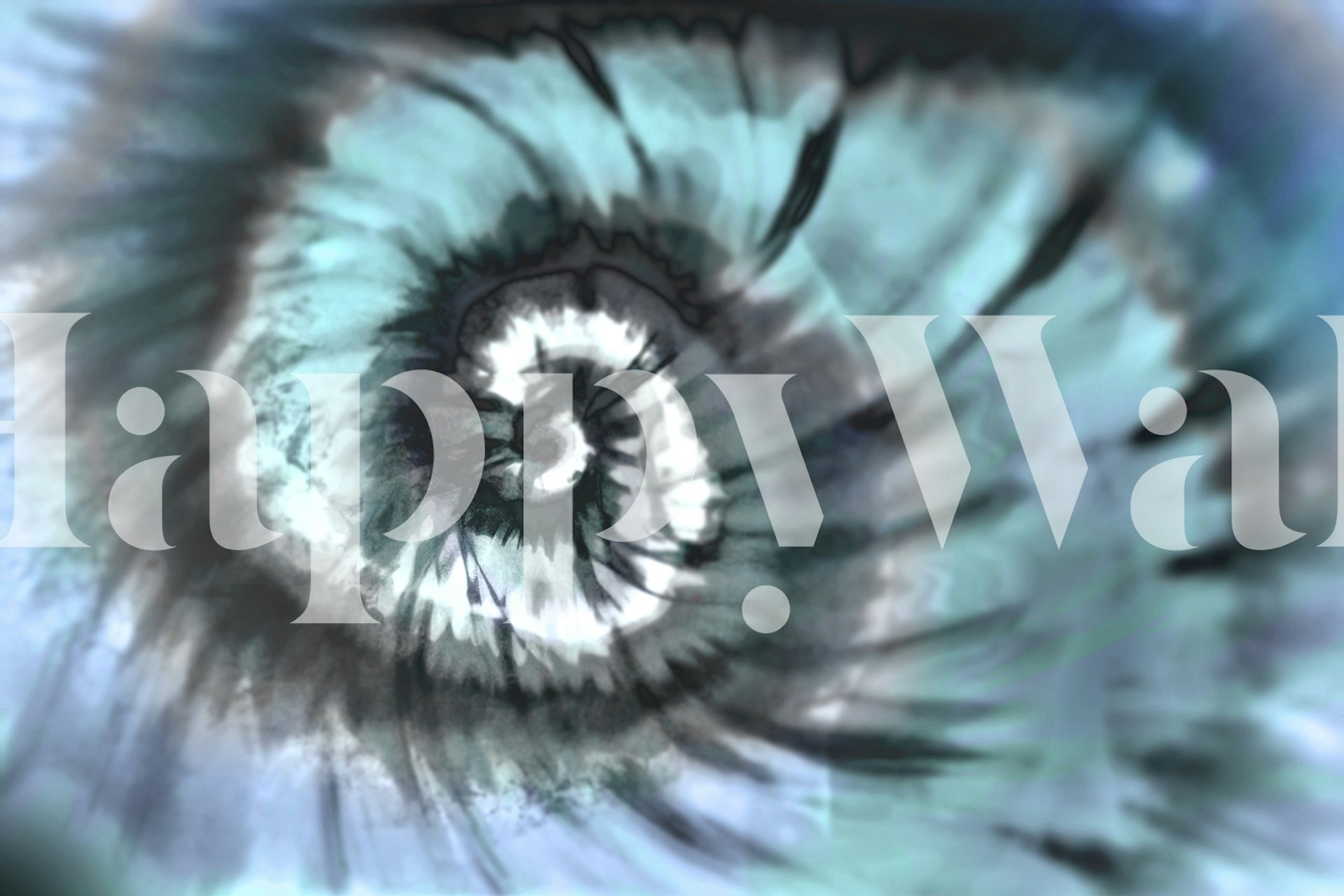 Fotomural vinílico de parede abstrato em aquarela pastel estilo boho com efeito gradiente calmante