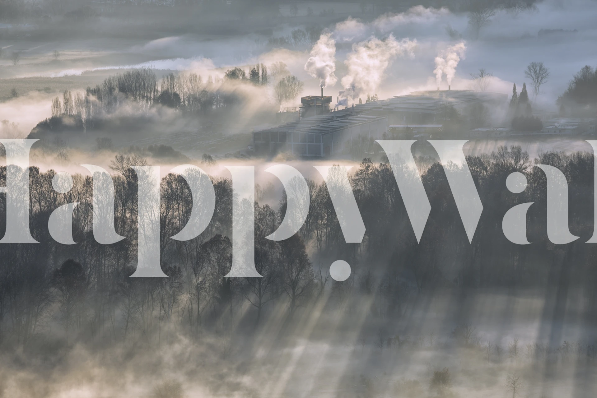 Wallpaper depicting a serene work area design