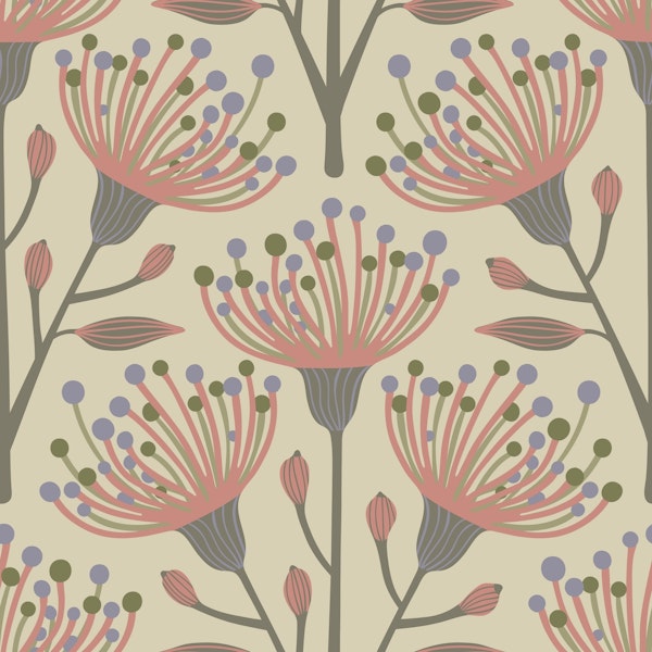 EUCALYPTUS Floral Botanical - Warm Neutrals
