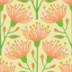 EUCALYPTUS Floral Botanical - Light Yellow