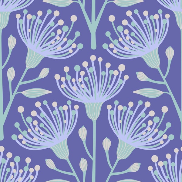EUCALYPTUS Floral Botanical - Lavender Purple