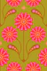 ANEMONE Retro Mid-Century Floral Pink - Large