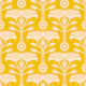 ART NOUVEAU Retro Mid-Century Floral - Yellow