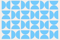 Turquoise Bauhaus wallpaper