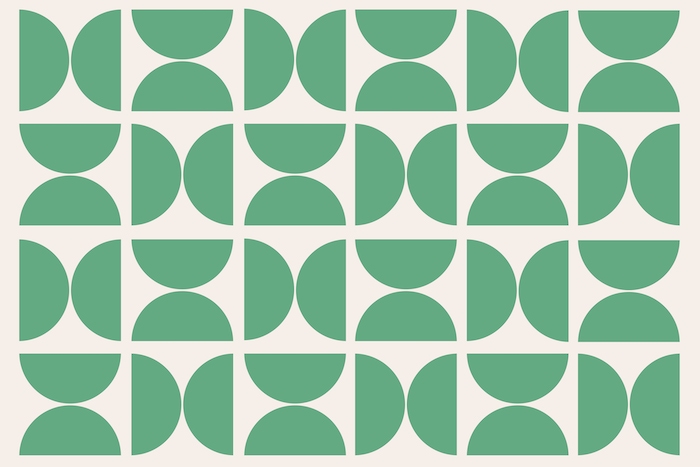 Vivid Green Bauhaus Wallpaper | happywall.com