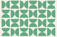 Vivid Green Bauhaus wallpaper