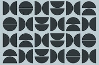 Charcoal Bauhaus wallpaper