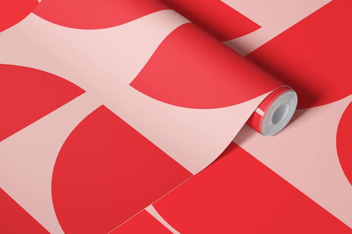 Happy Red Bauhauswallpaper roll