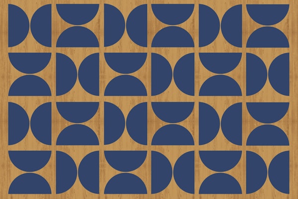 Navy Bauhaus Wood