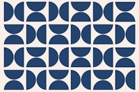 Navy Bauhaus tapete