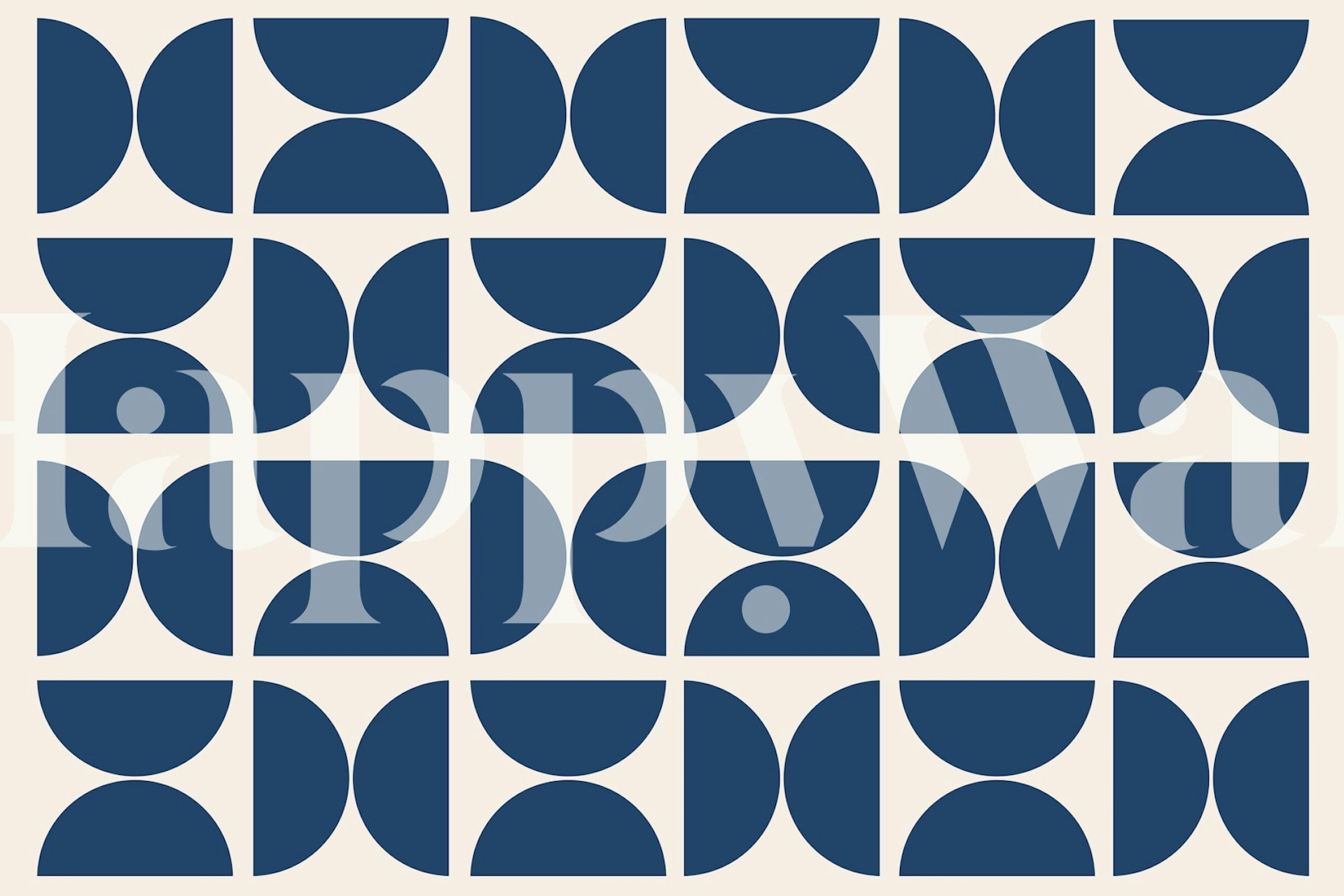 Navy geometric shapes on a light background wallpaper