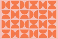Orange Pink Bauhaus ταπετσαρία
