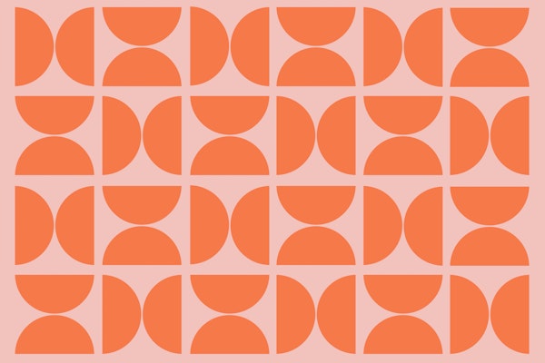 Orange Pink Bauhaus