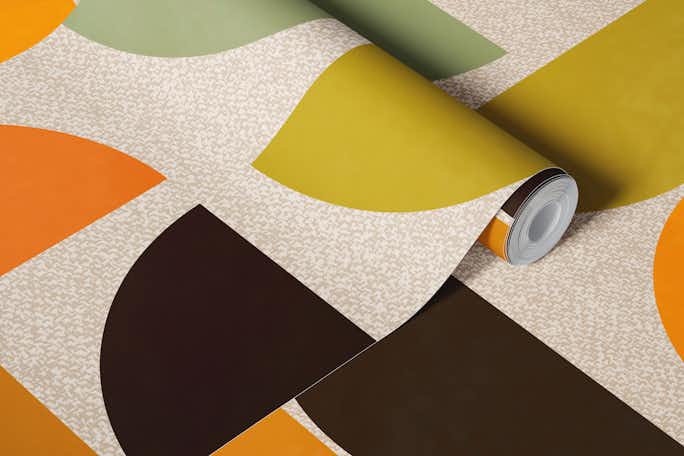 Vivid Watercolor Bauhauswallpaper roll