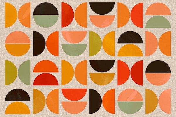 Vivid Watercolor Bauhaus