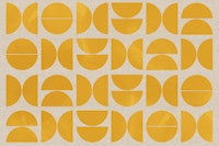 Mustard Bauhaus Abstract wallpaper
