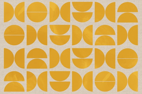 Mustard Bauhaus Abstract