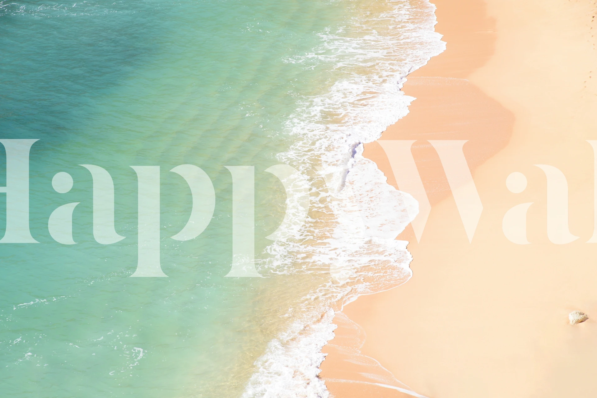 Atlantic Ocean Bliss 2 wallpaper in a room