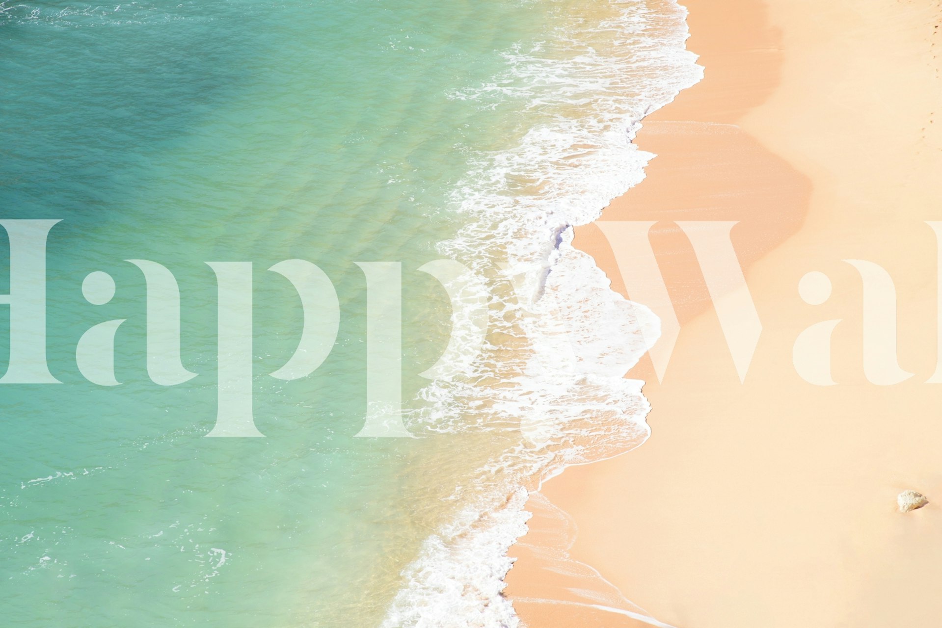 Atlantic Ocean Bliss 2 wallpaper in a room