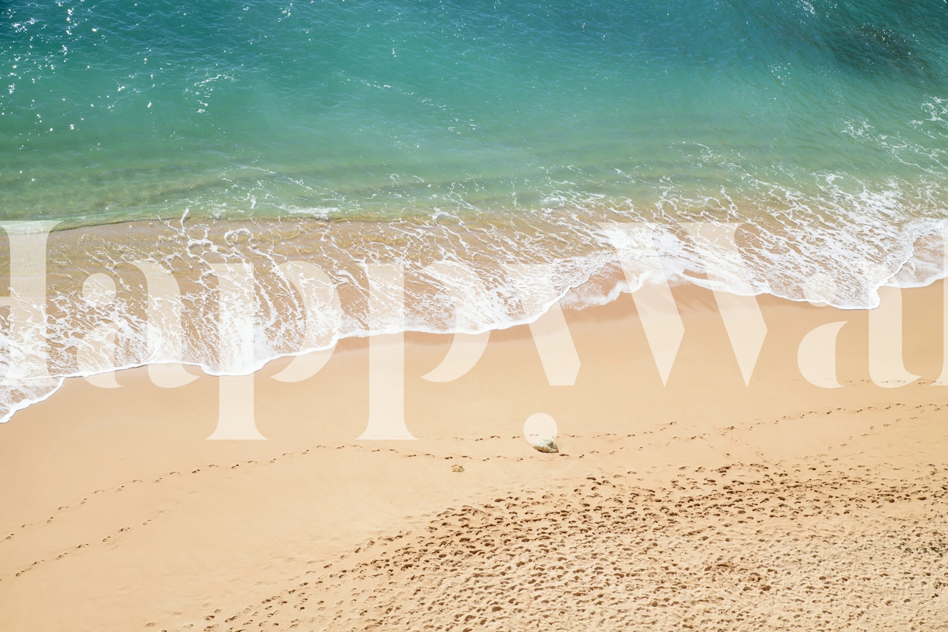 papel pintado Atlantic Ocean Bliss 3 en una habitación