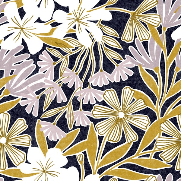 Breda (gold and navy)