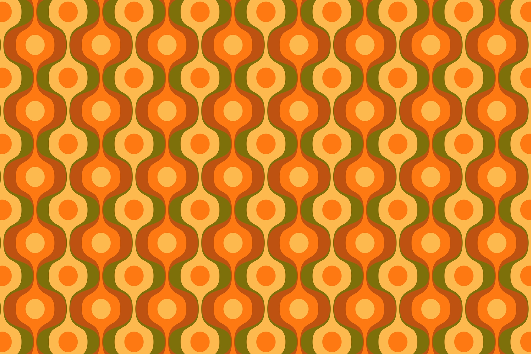 Vivid Retro Curvy Flow Pattern wallpaper | Happywall