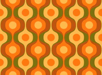 Vivid Retro Curvy Flow Pattern behang