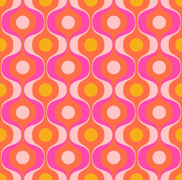 Vivid Mid-Century Curvy Flow