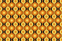Bright Mid-Century Modern Curvy Rounds carta da parati