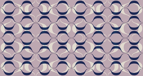 Retro Abstract Geo Wave Pattern