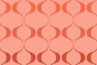 Blush Retro Abstract Geo Wave ταπετσαρία