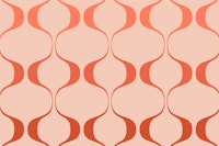 Pastel Retro Abstract Geo Waves ταπετσαρία