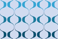 Fresh Retro Abstract Geo Waves ταπετσαρία