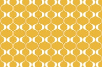 Mustard Retro Abstract Geo Waves tapet