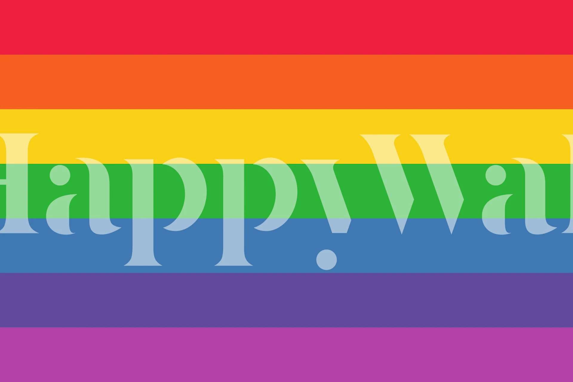 Rainbow Vibes Mural dans une pièce