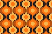 Large Retro Abstract Geo Waves tapety