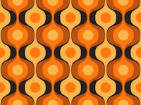 Large Retro Abstract Geo Waves wallpaper