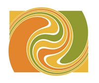 Funky Retro Geo Wave Swirl tapete