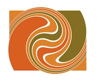 Funky Retro Geo Wave Ornament tapete