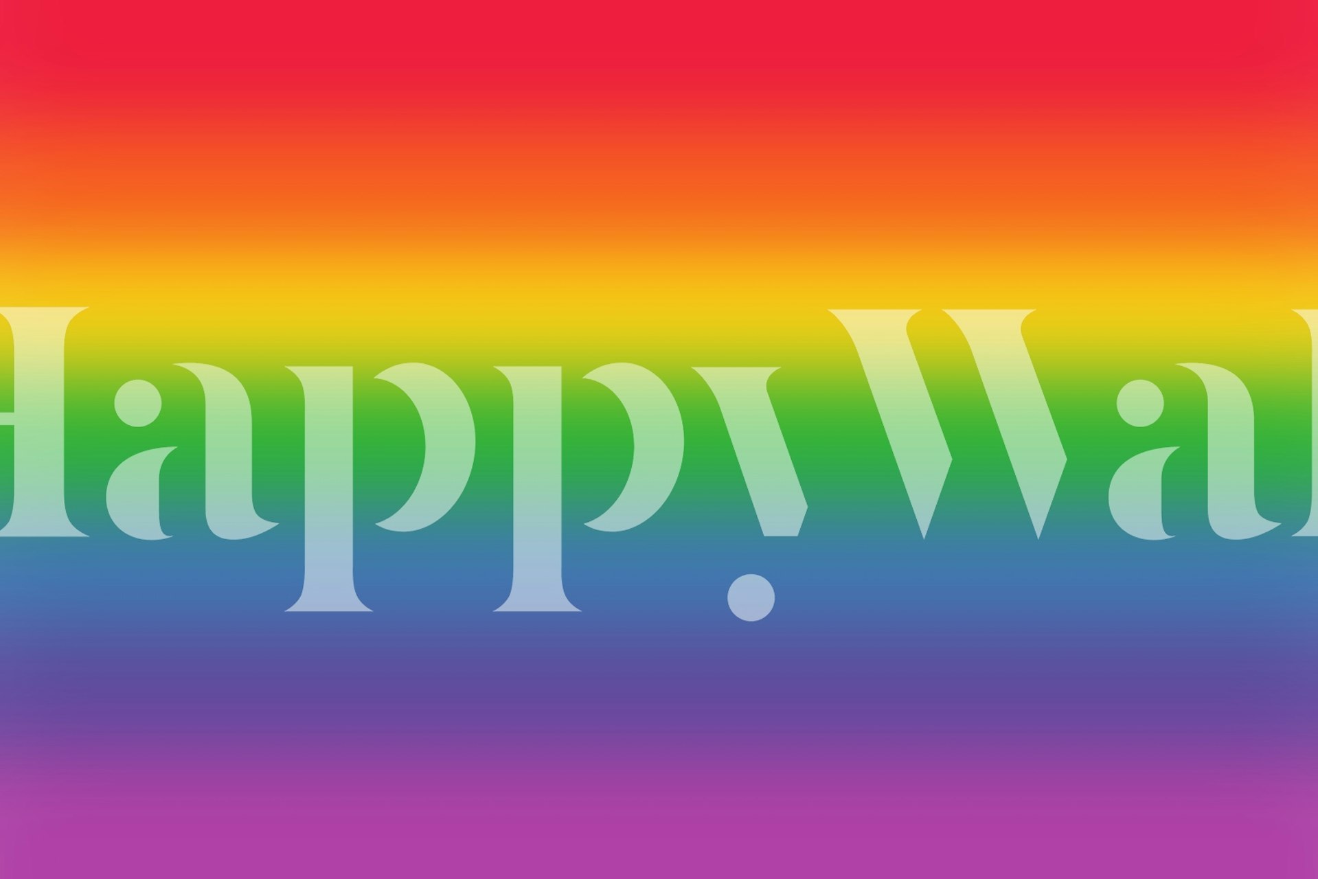 Rainbow Gradient 2 -taustakuva esillä huoneessa