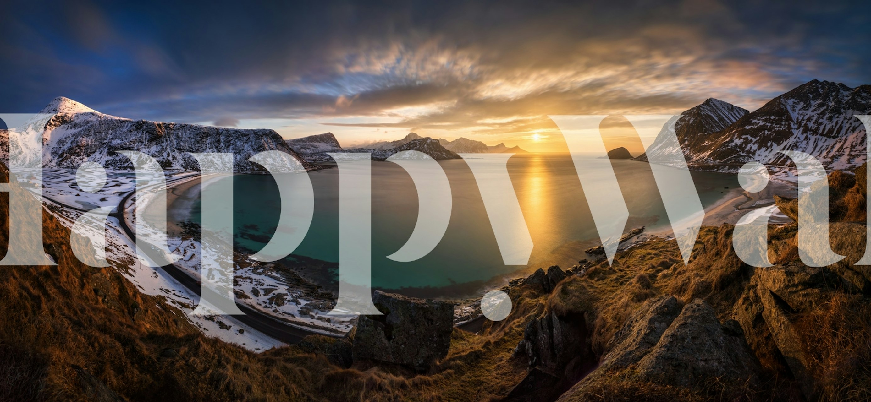 Vikbukta wallpaper showcasing a beautiful landscape