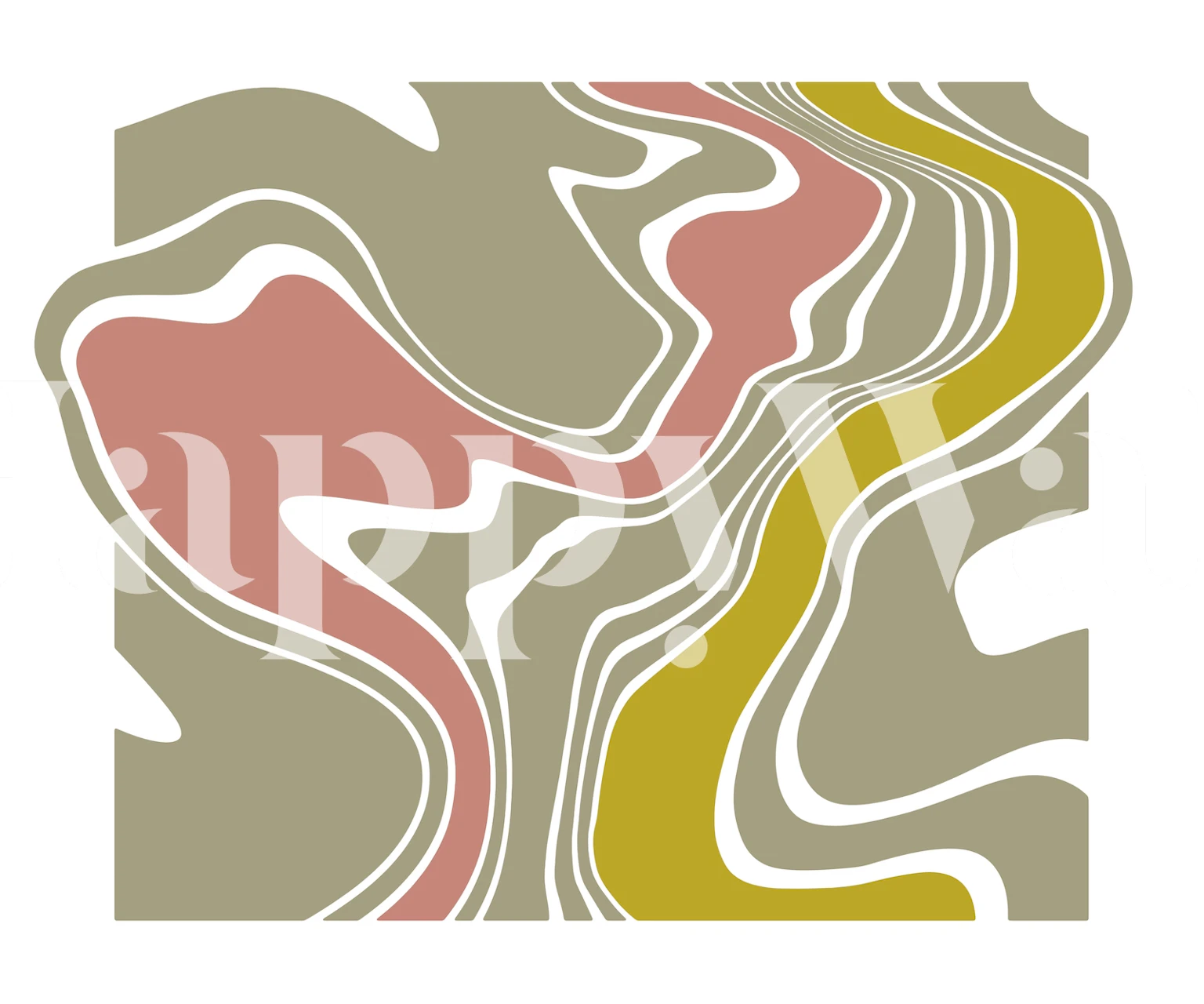 Dreamy Retro Geo Abstract tapetti huoneessa