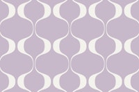 Soft Retro Geo Abstract Waves behang