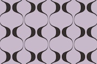 Mauve Retro Geo Abstract Waves wallpaper