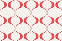 Red Retro Geo Abstract Waves wallpaper